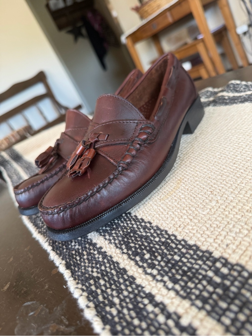 Sebago Women’s Size 7M Burgundy/Brown Leather Boat Shoes